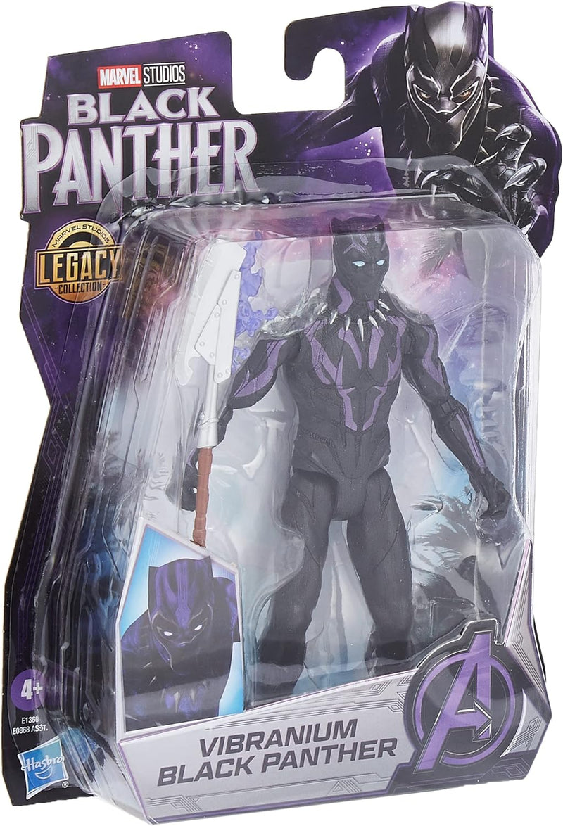 Marvel Hasbro Black Panther, Studios Legacy Collection Black Panther Vibranium Actionfigur im Massst