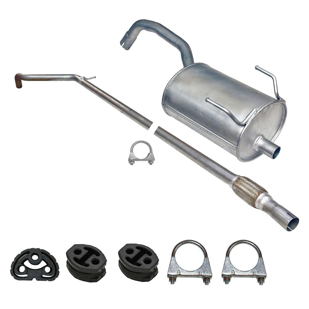 Ferroz Export Ersatz für Fiat Panda 169 Auspuff Mittelrohr+Endtopf 1.1, 1.2 ab 2003