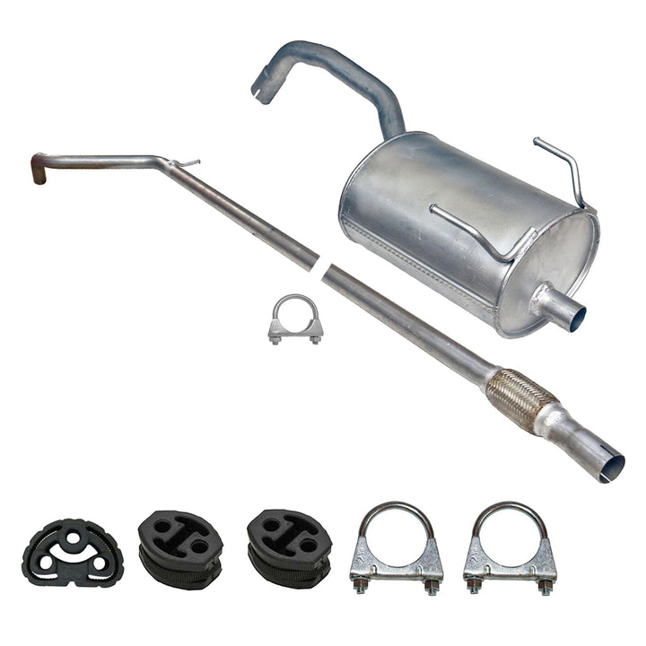 Ferroz Export Ersatz für Fiat Panda 169 Auspuff Mittelrohr+Endtopf 1.1, 1.2 ab 2003