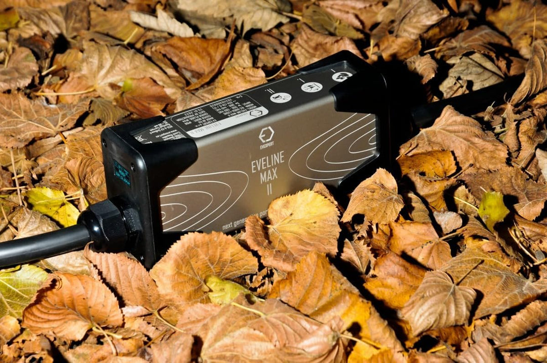 Eveline Max II Smart tragbares Ladegerät Typ2 - CEE 5-pin (RCD FI A-EV) | 16-32A | 3-phasig | 5-8M +