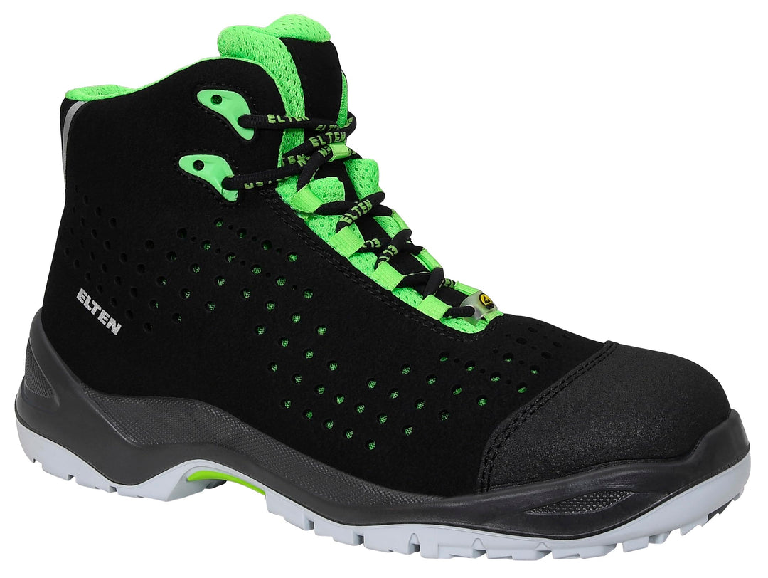 Elten Sicherheitsschnürstiefel "Impulse green Mid" ESD S1P, Grösse 45, 762551-45 45 EU, 45 EU