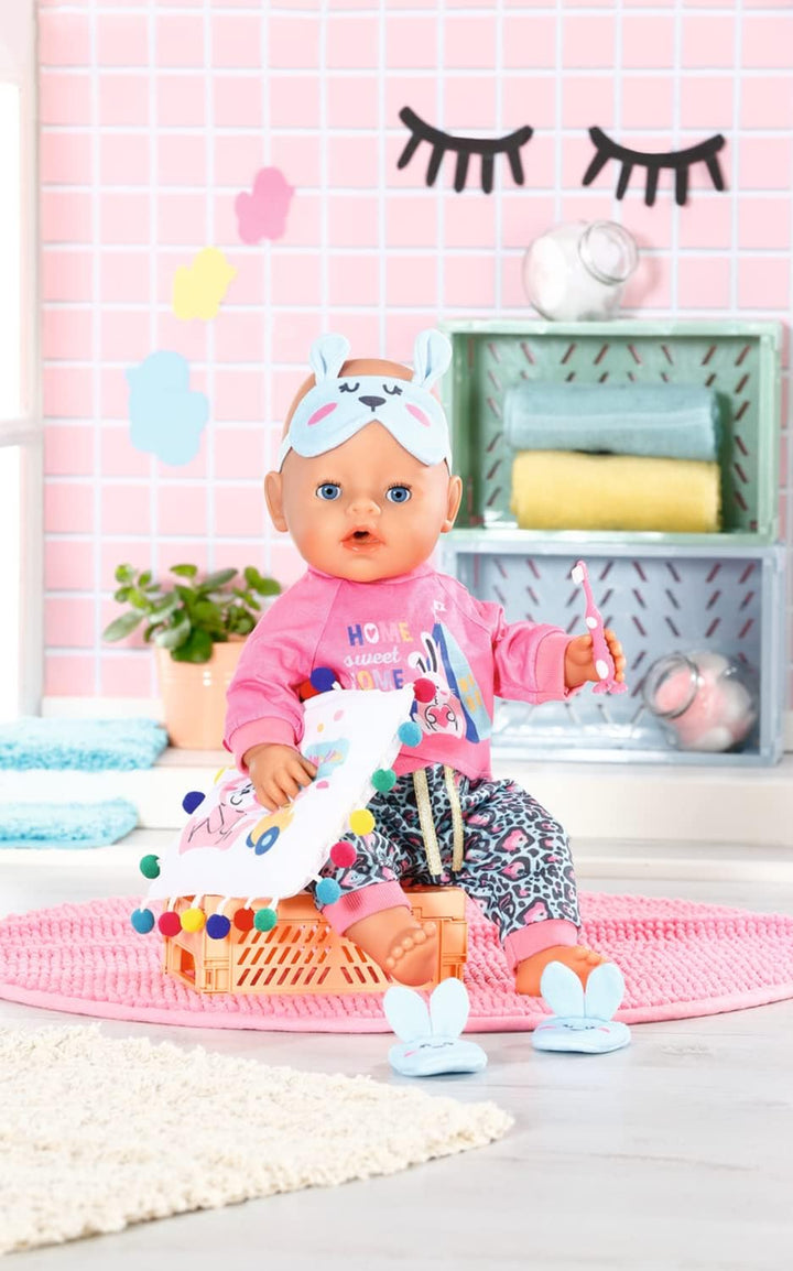 BABY born 832714 Bath Deluxe Gute Nacht Set 43 cm - Puppenzubehör und Accessoires bestehend aus Shir