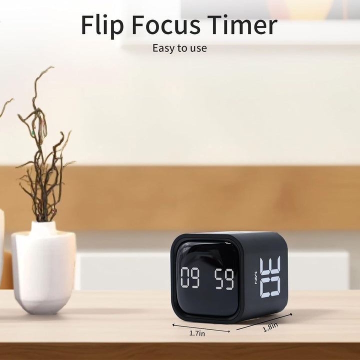 Productivity Timer, Pomodoro Timers Cube Timer Würfel, Flip Schwerkraft Sensor, Stumm,Vibriert und T