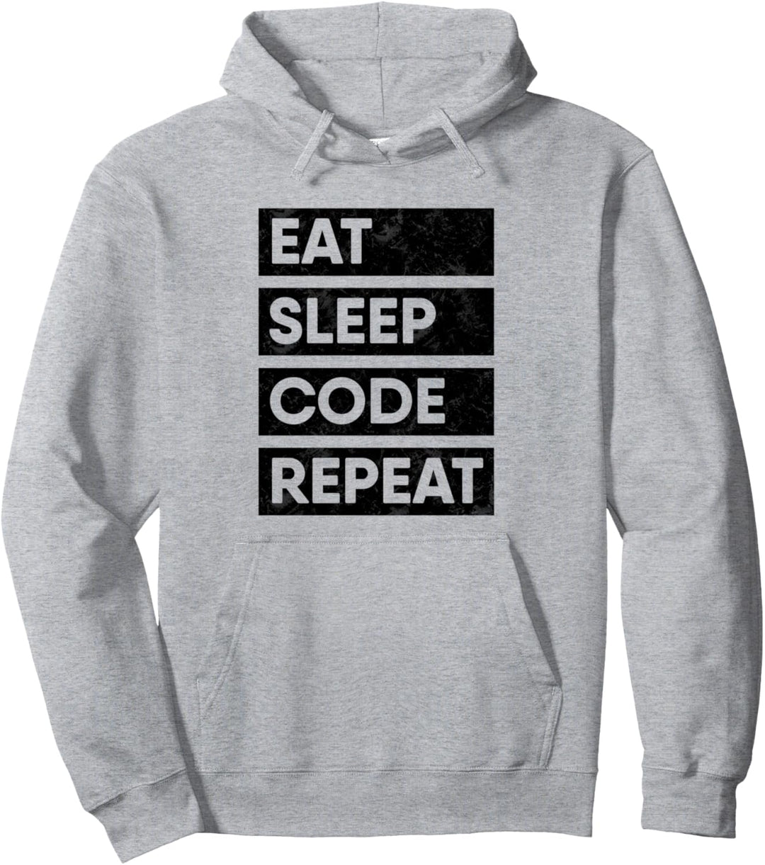 Programmierer Eat Sleep Code Software Entwickler Pullover Hoodie