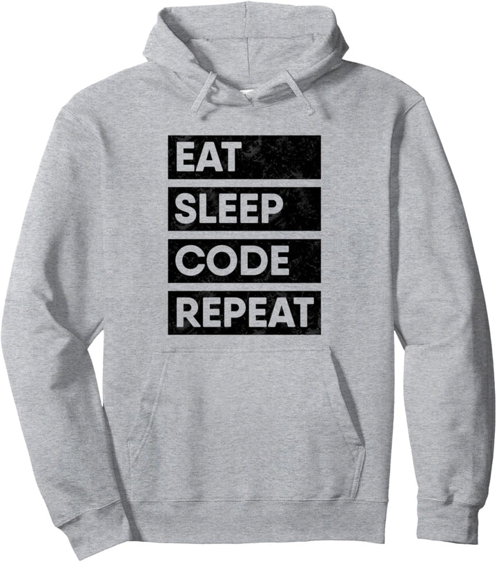 Programmierer Eat Sleep Code Software Entwickler Pullover Hoodie