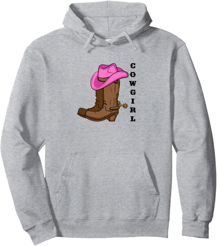 Cowgirl Stiefel Western Rodeo Hut Sporen Pullover Hoodie