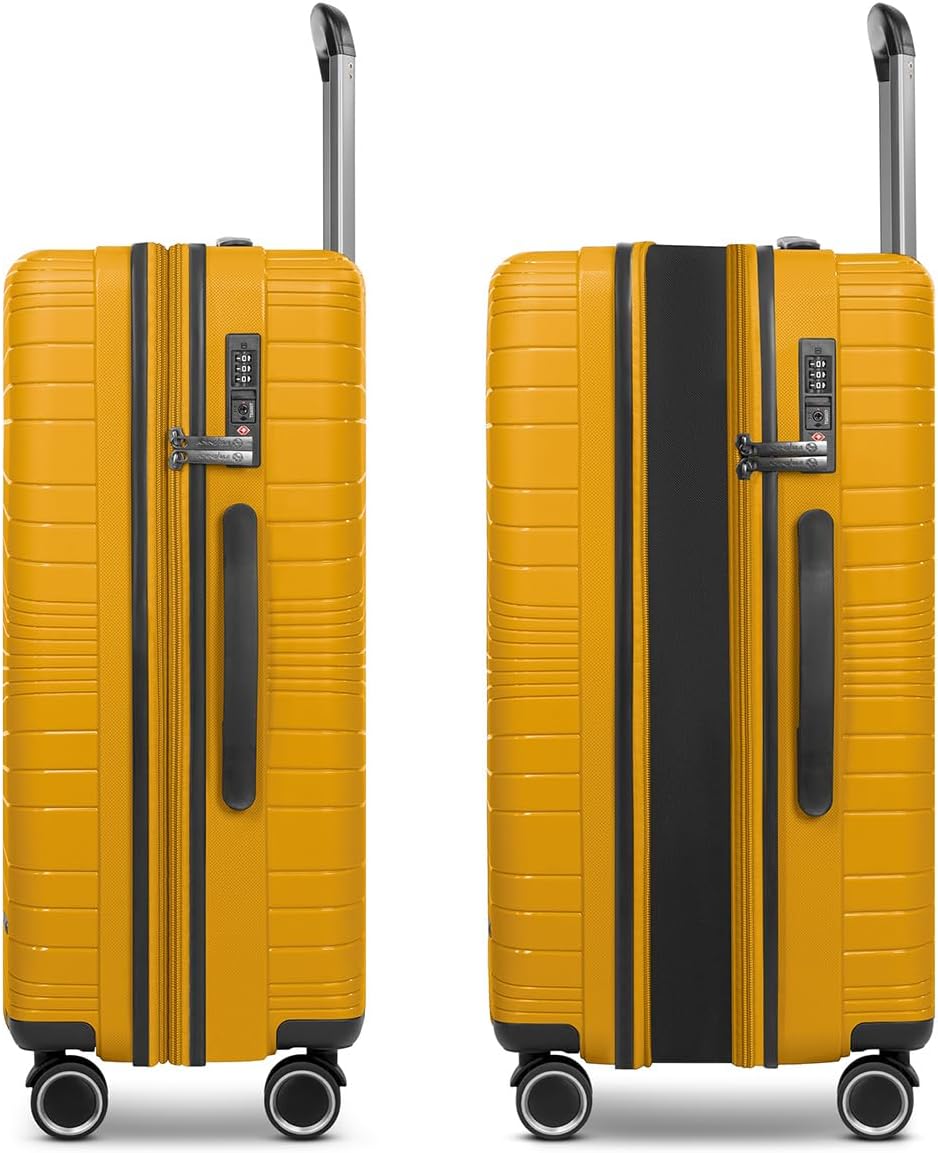 Franky Dallas 3.0 Hartschalen-Trolley mit 4 Rollen 65cm | Ausgestattet mit TSA-Schloss, Dehnfalte, L