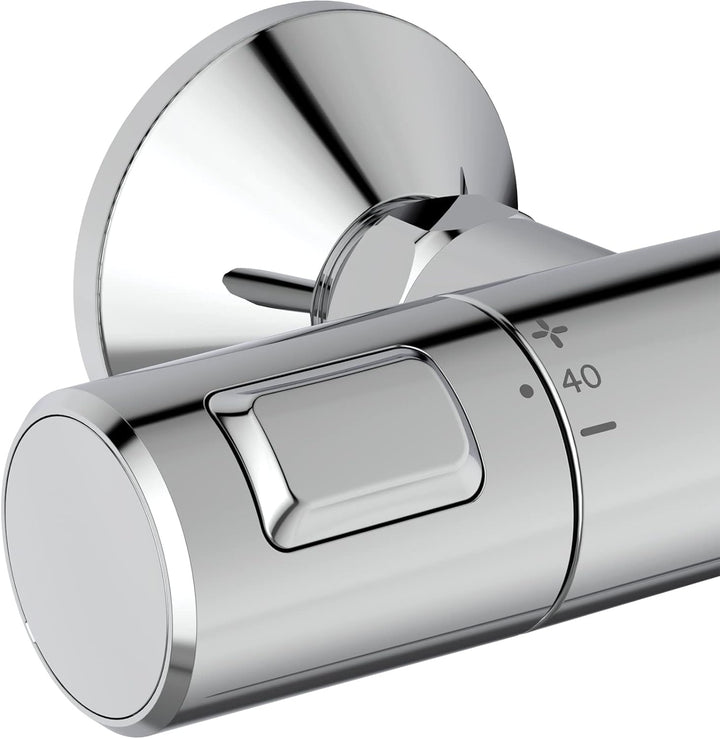 Ideal Standard A7203AA Ceratherm T25 Brausekombination Aufputz Chrom 600mm ohne Kopfbrause, Chrom 60