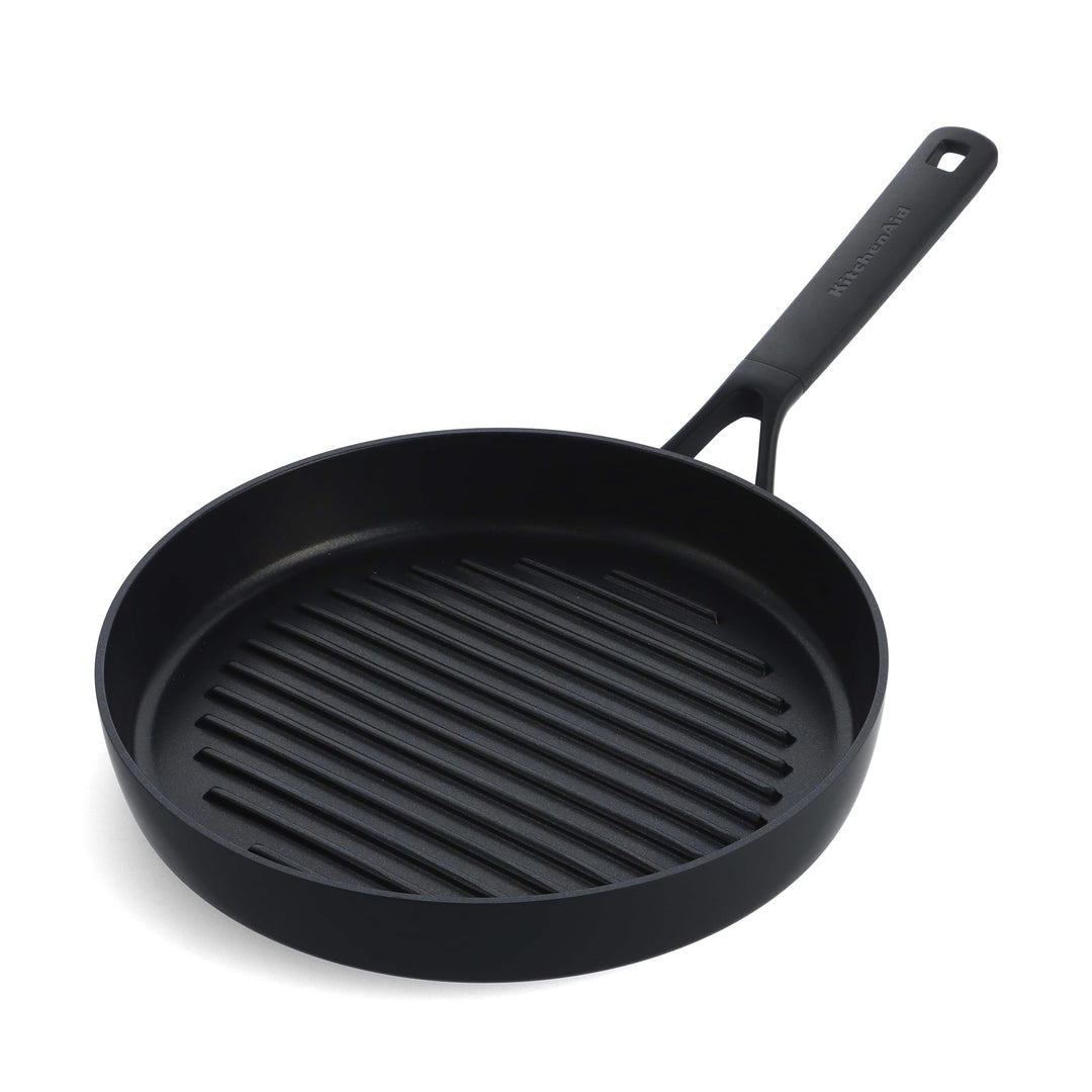Kitchenaid Grillpfanne 28 cm - Classic - Extra Robuste Antihaftbeschichtung, Aluminium, Induktion, B