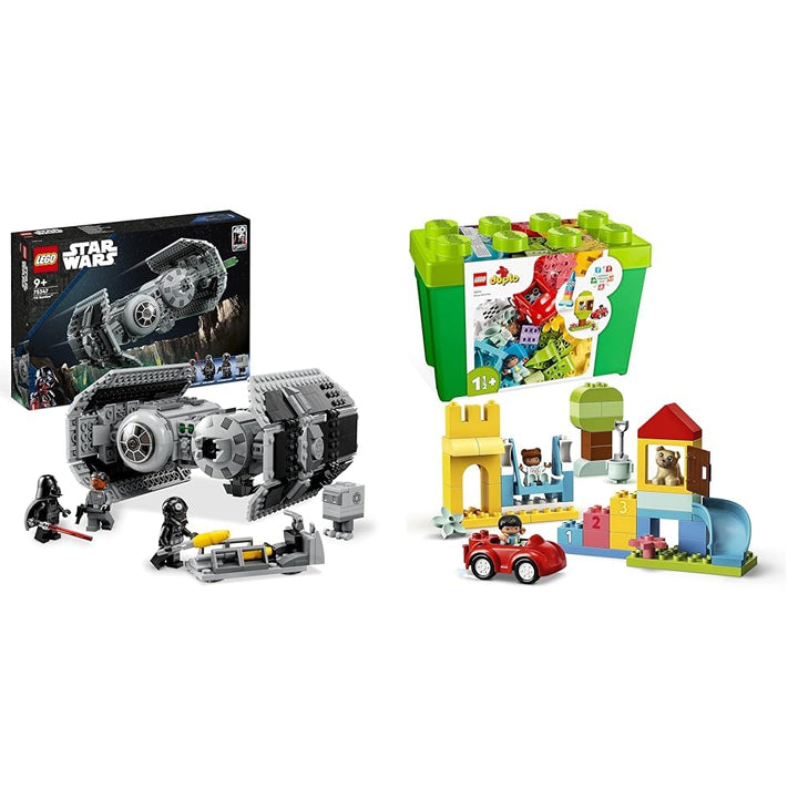 LEGO Star Wars TIE Bomber Modellbausatz mit Darth Vader Minifigur & 10914 DUPLO Deluxe Steinebox Bun