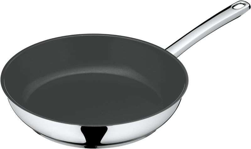 WMF Devil Bratpfanne Induktion 24 cm, Cromargan Edelstahl beschichtet, Keramikbeschichtung, Edelstah