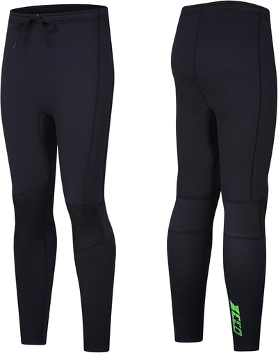 ZCCO Herren und Damen Neoprenhose, 1,5mm/3mmLange Neoprenhose, Tauchhose zum Surfen, Kajakfahren, Sc