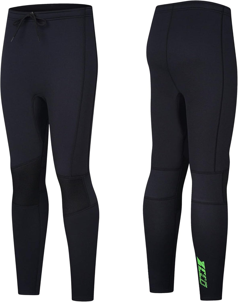 ZCCO Herren und Damen Neoprenhose, 1,5mm/3mmLange Neoprenhose, Tauchhose zum Surfen, Kajakfahren, Sc