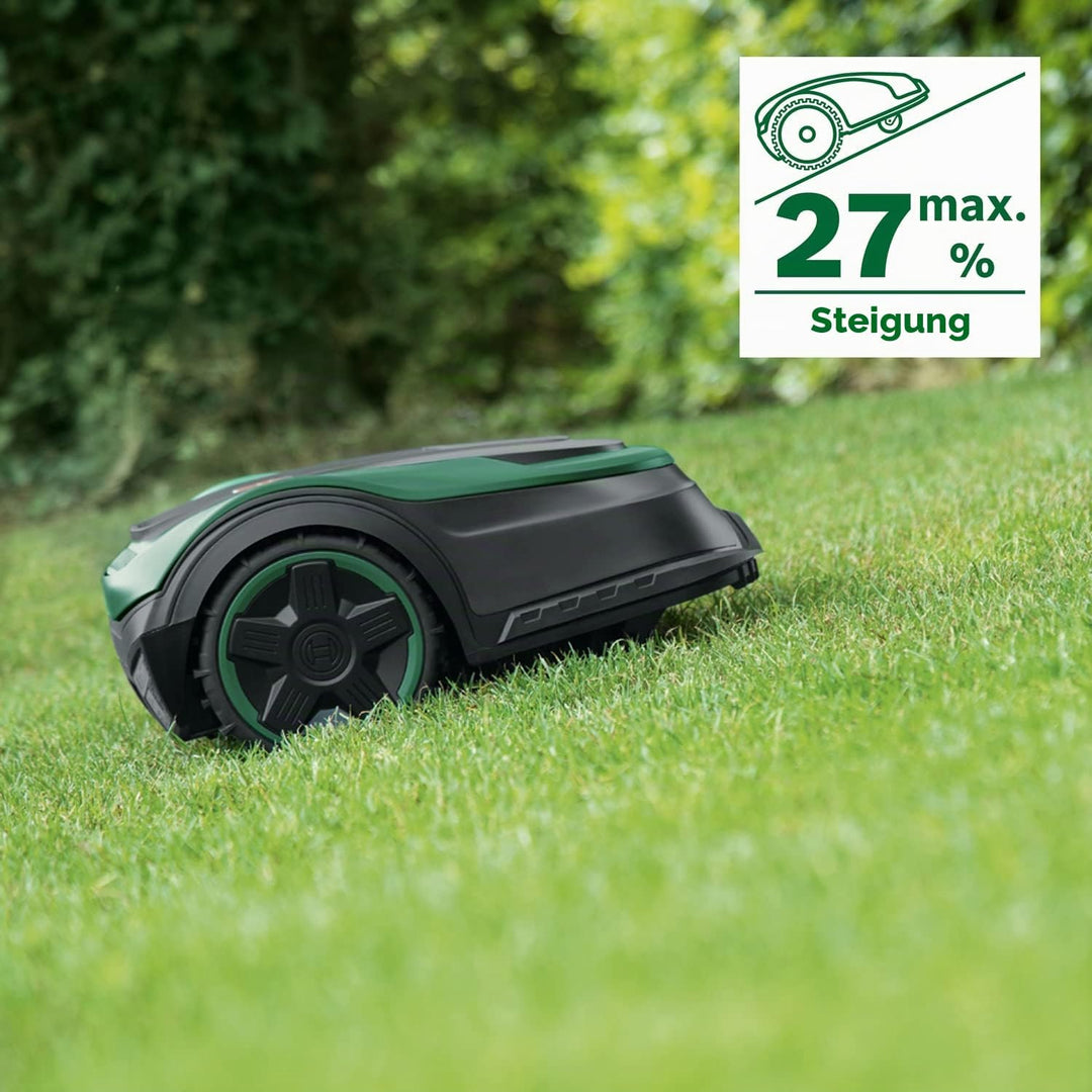 Bosch Rasenmäher Roboter Indego M 700 (mit 18V Akku, Ladestation enthalten, Schnittbreite 19 cm, für