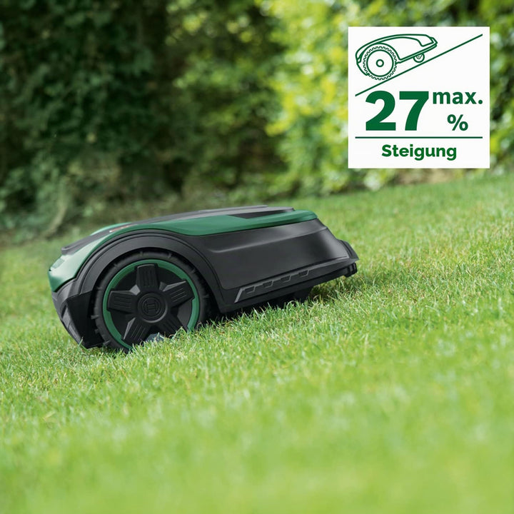 Bosch Rasenmäher Roboter Indego M 700 (mit 18V Akku, Ladestation enthalten, Schnittbreite 19 cm, für