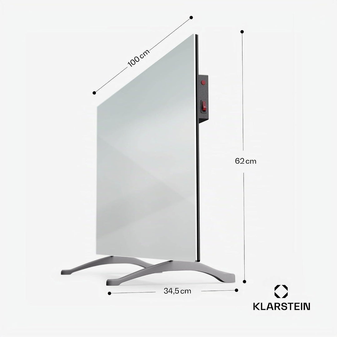 Klarstein Infrarotheizung mit Thermostat, 600W Elektroheizung, Smart Infrarotheizung zur Wandmontage