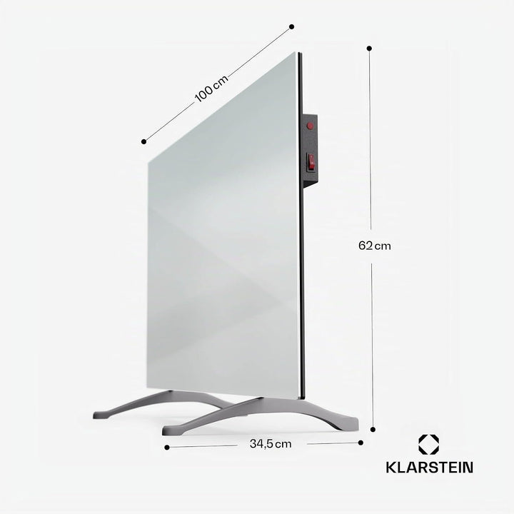 Klarstein Infrarotheizung mit Thermostat, 600W Elektroheizung, Smart Infrarotheizung zur Wandmontage