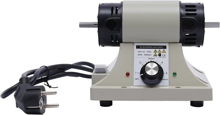 Lederpoliermaschine, Kantenschleifmaschine,350W elektrische Lederbornismaschine mit Holz Brennrad, 0