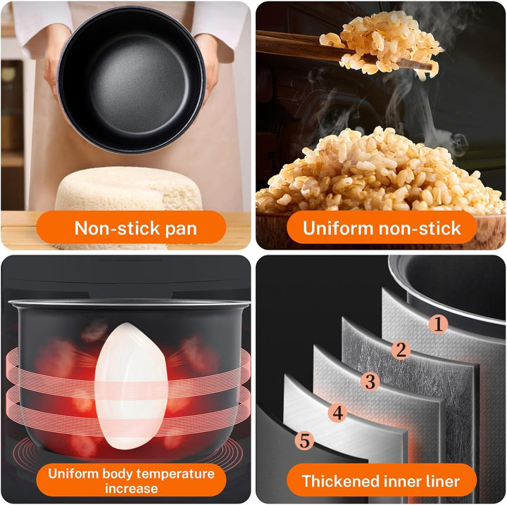 Reiskocher, Reiskocher für Auto, 200 W, Reiskochers Kapazität 2/3 l, tragbarer elektrischer Reiskoch