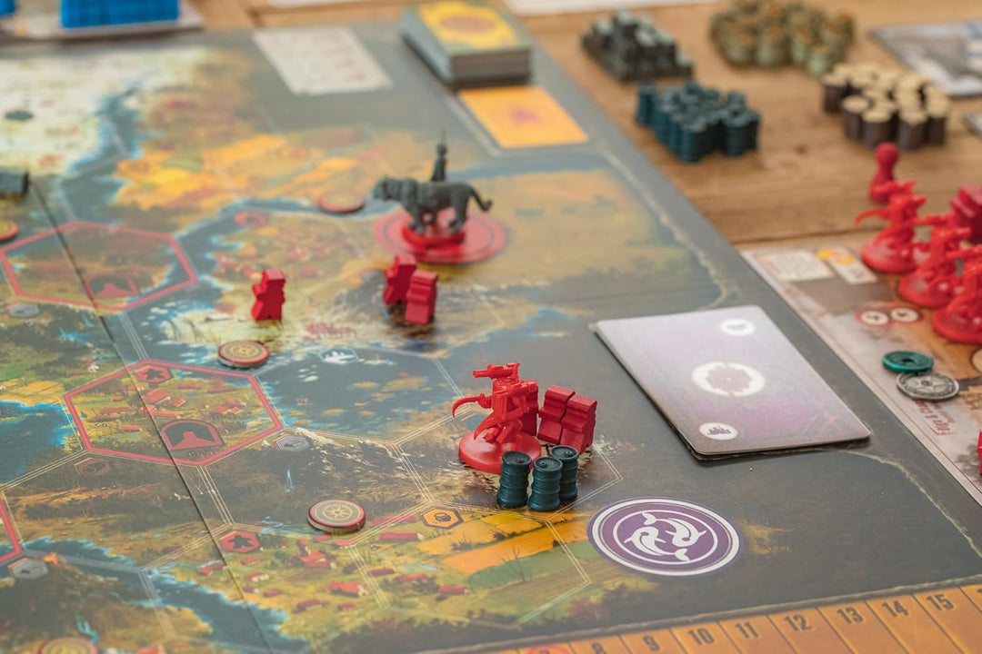 Stonemaier Games , Scythe: Realistic Resources , Board Game , Ages 14+ , 1-5 Players , 90-115 Minute