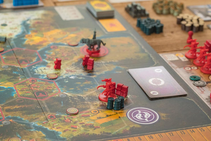 Stonemaier Games , Scythe: Realistic Resources , Board Game , Ages 14+ , 1-5 Players , 90-115 Minute