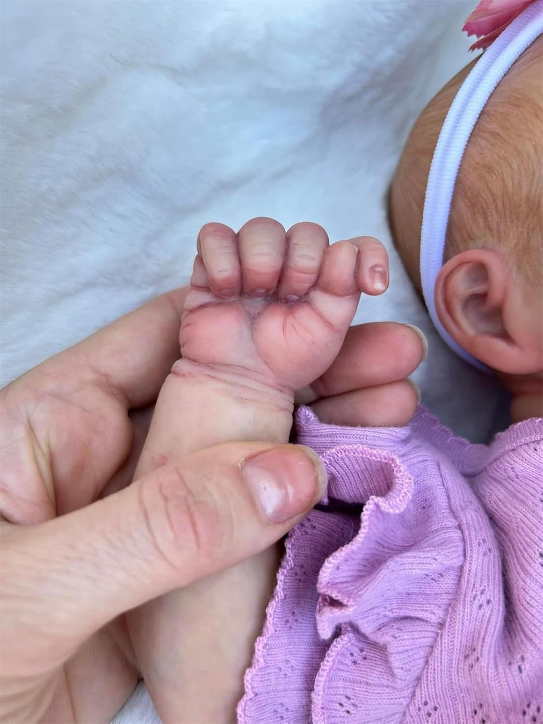 Zero Pam Baby Reborn Silikon-Manschettenknöpfe für Mädchen, realistisch, 45 cm, aus Silikon, komplet
