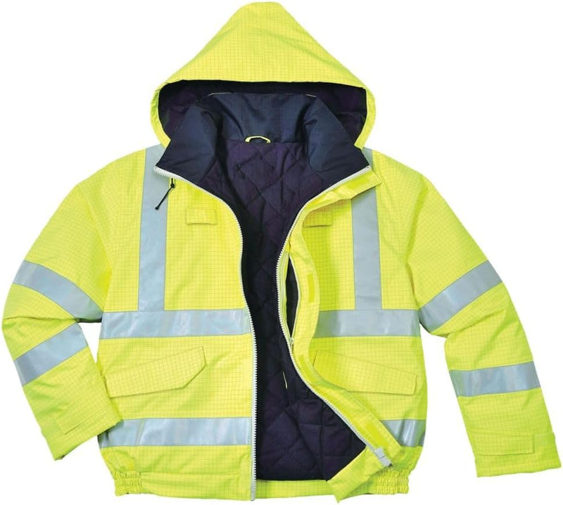Bizflame Hi-Vis Bomber Jacket, colorYellow talla 4XL 4XL Gelb, 4XL Gelb