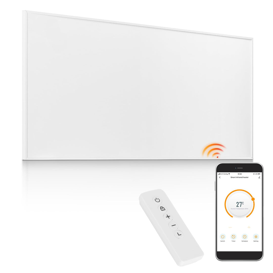 Infrarotheizung WiFi-Steuerung 1000 W – Bodenstehend, an der Wand montiert, Infrarot-Heizung energie