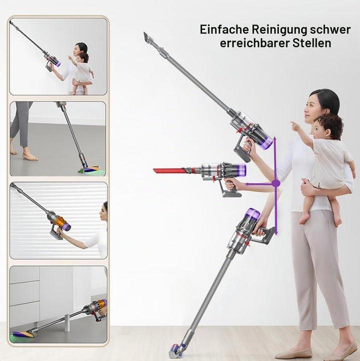 Verlängerungsrohr für Dyson V15 V11 V10 V8 V7 Staubsauger, Rohr für Dyson Ersatz Teleskoprohr Schnel