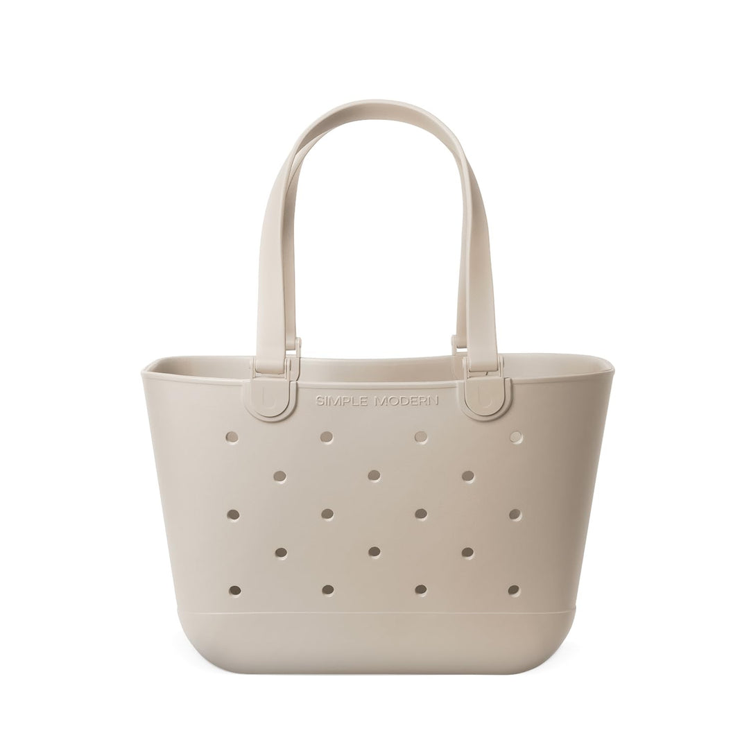 Simple Modern Strandtasche aus Gummi | Grosse Wasserdichte Tragetasche mit Reissverschlusstasche für