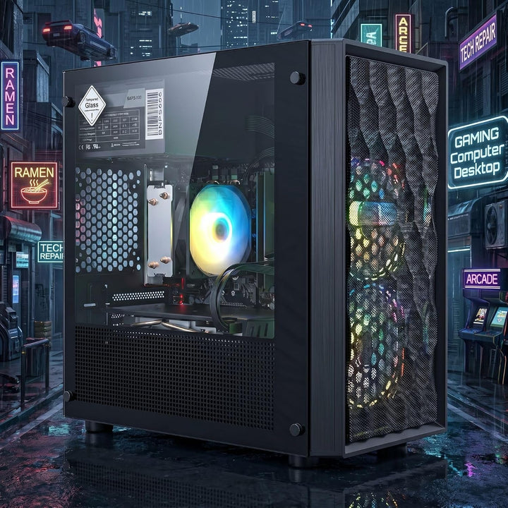 STGsivir Gaming PC, GeForce RTX 3050 6GB GDDR6,Ryzen 5 3400G bis zu 4.2 Ghz,16G DDR4,1TB SSD,WLAN 6,