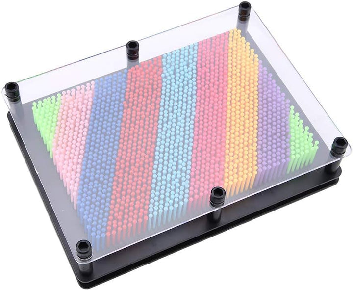 3D Bunte Pin Art Board, Pin Skulptur Brett 3D Bilder Nagelspiel Abdruck Kreative Hand Modell für Des