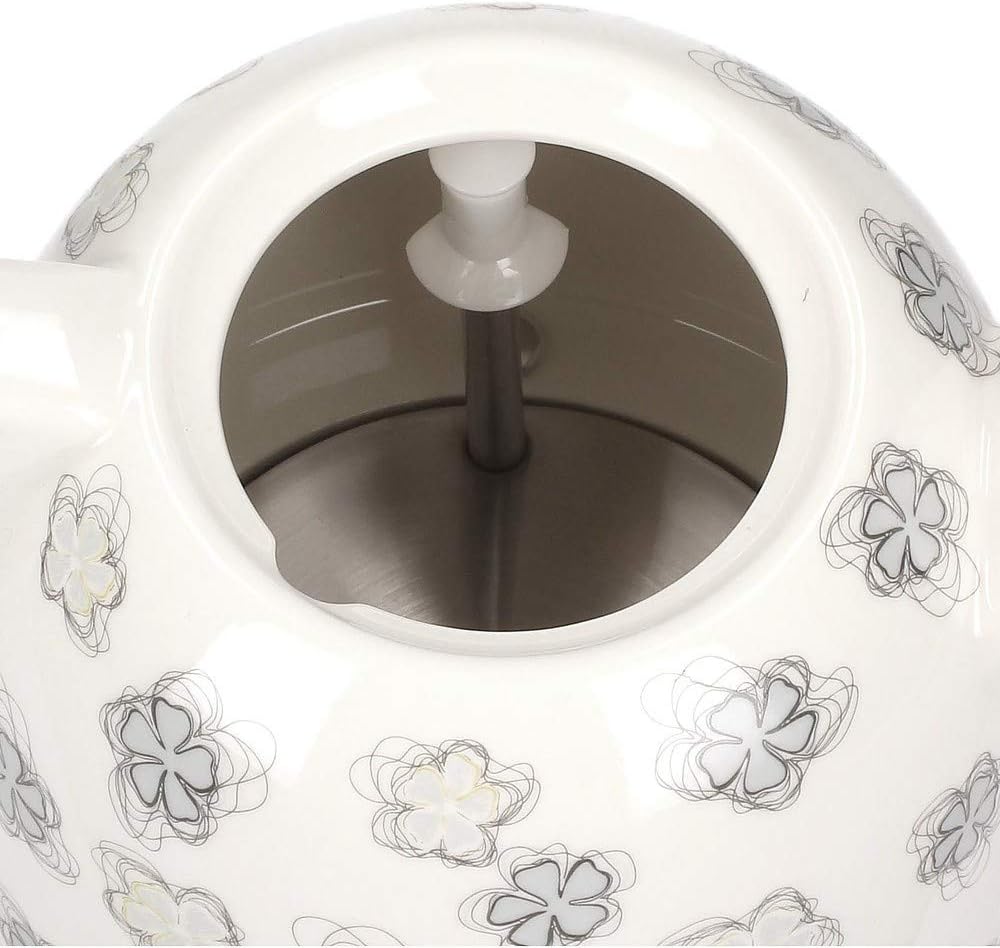 CONCEPT Hausgeräte RK0010ne Keramik Wasserkocher, Einzigartiges Design, attraktivem Blumendesign, 1