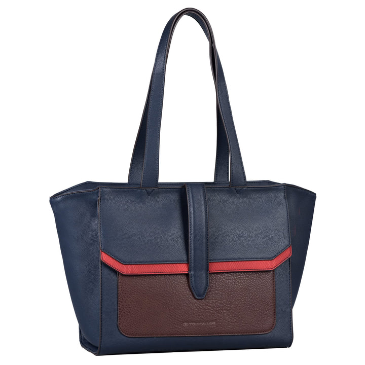 TOM TAILOR Damen Amely Shopper Mixed Maritim, Mixed Maritim