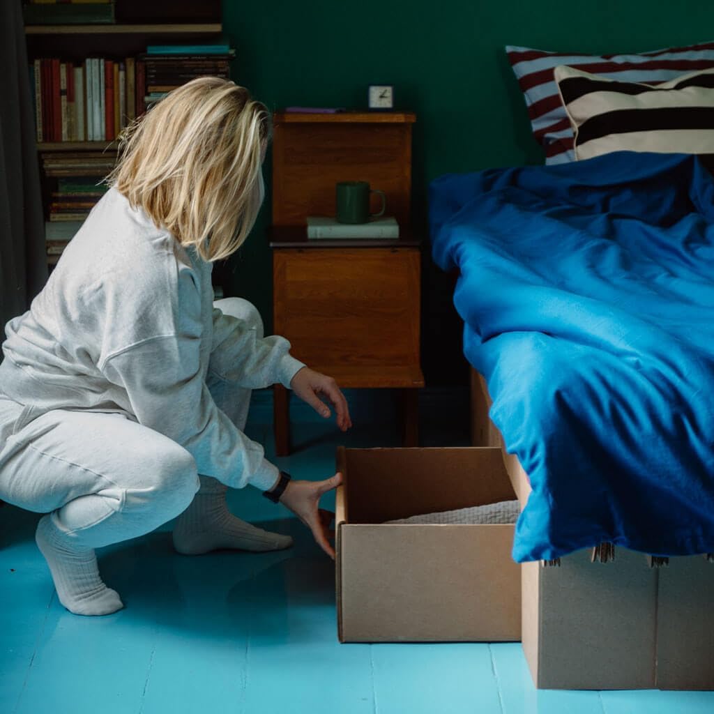 ROOM IN A BOX | Grid Bett Schubladen-Set (braun), Braun