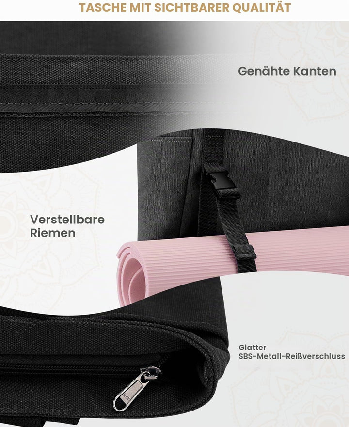 Gonex Yogatasche, Yogamatte Tasche mit Mehreren Taschen für Damen und Herren, Canvas wasserdichte To