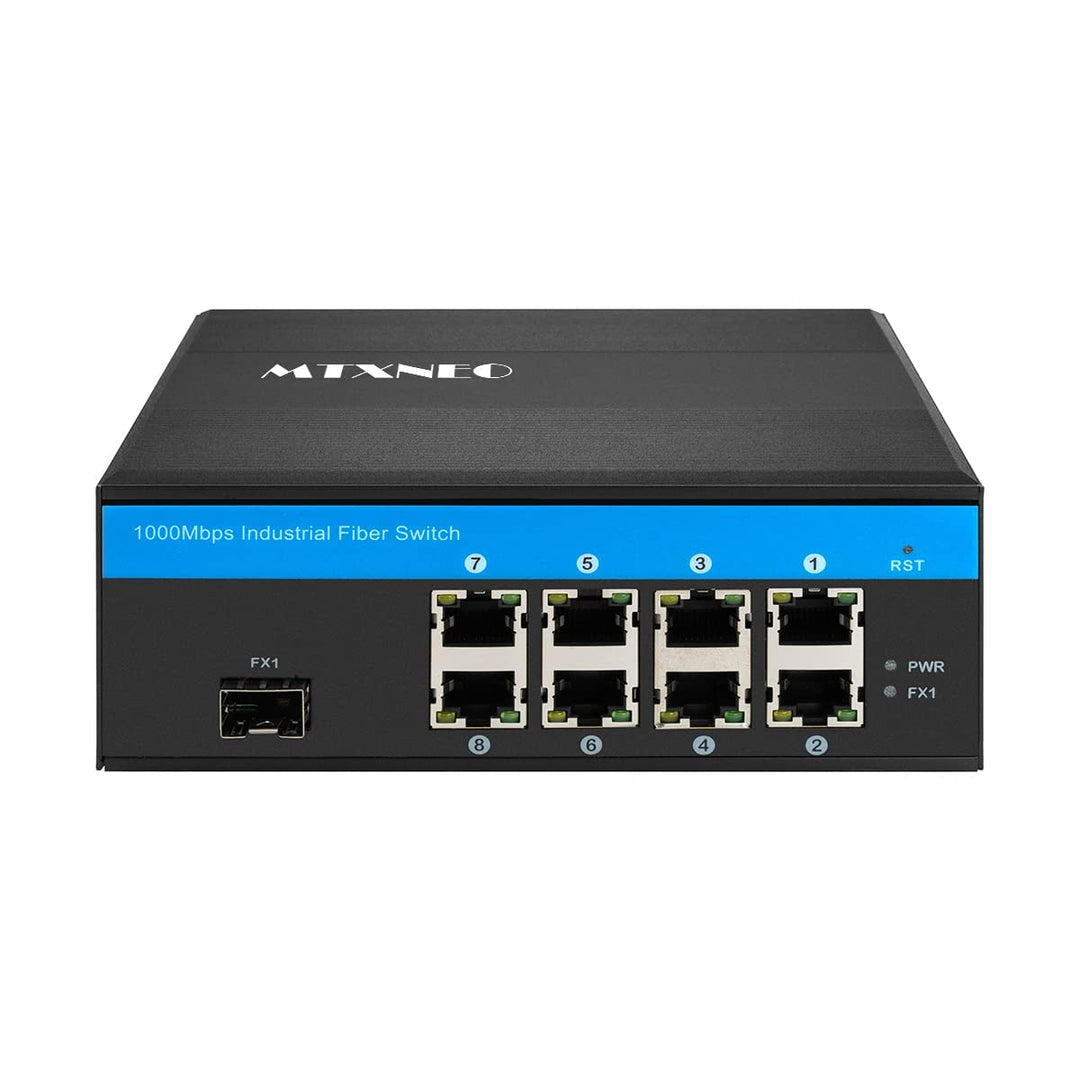 Gigabit Ethernet POE-Switch 8 Ports mit POE 30 W und 1 Uplink-SFP-Port für den Aussenbereich