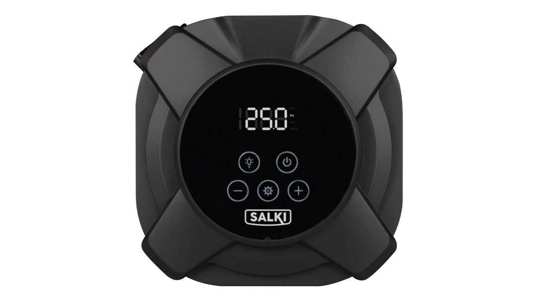 SALKI DIGI INFLATOR | Tragbarer digitaler Luftkompressor für Autoreifen, Motorräder, Roller, Fahrräd