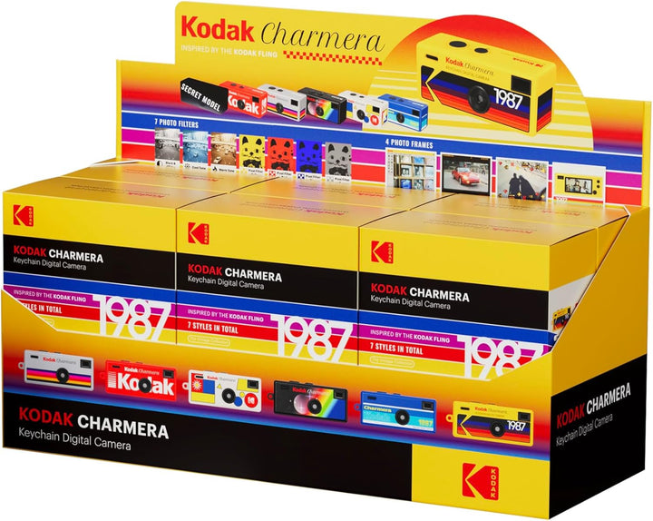 KODAK CHARMERA Schlüsselanhänger Digitalkamera Blind Box Ganzes Set (6 Stück), Ganzes Set