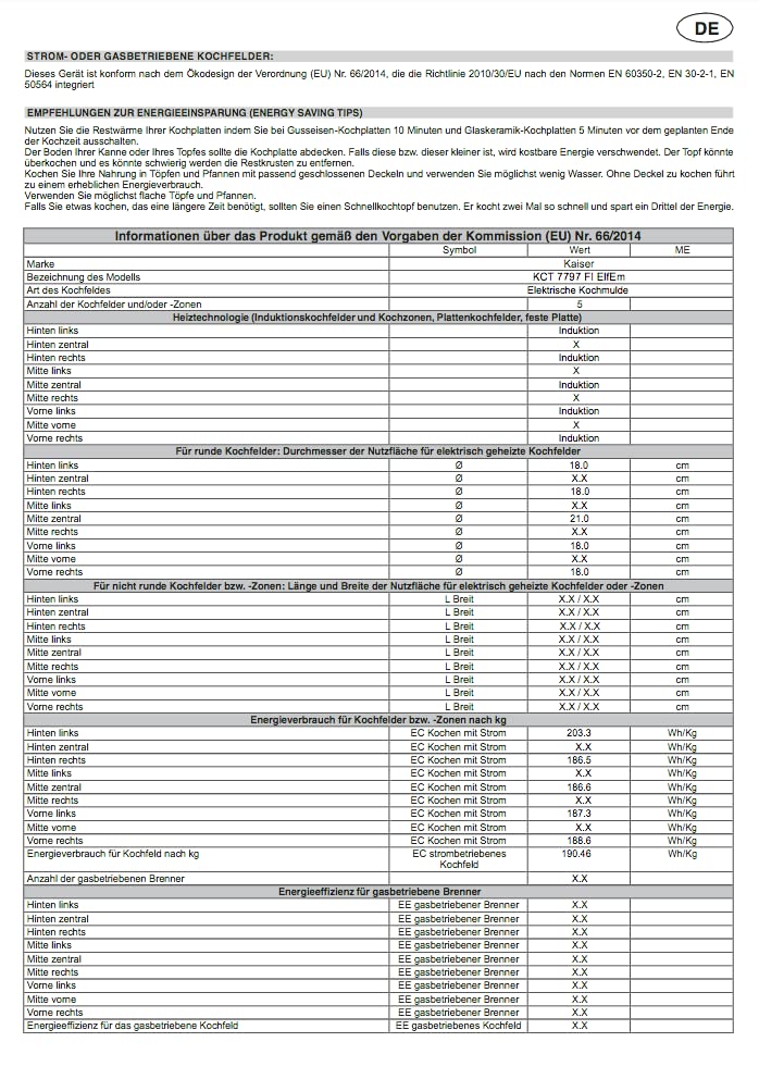 Kaiser Induktions-Kochfeld, Induktionskochfeld,77cm,FREE ZONE,PowerBoost 4,3 KW,Barbecue und Teppan