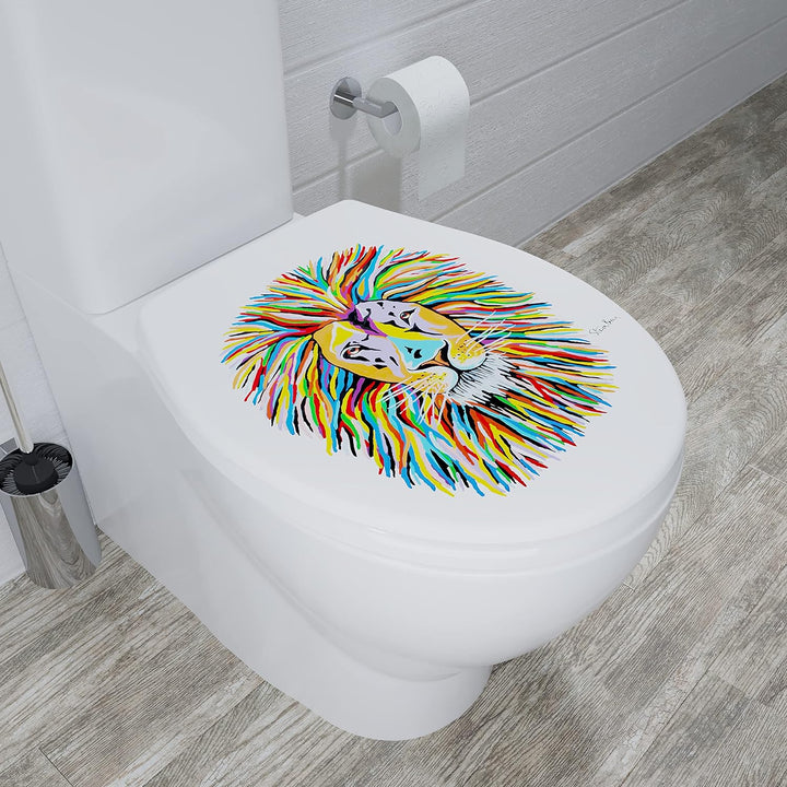 Croydex WL604322H Lewis McZoo Toilettensitz, Weiss/Mehrfarbig