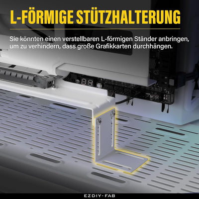 EZDIY-FAB Vertikale PCIe 4.0 GPU Halterung Grafikkartenhalterung,Videokarten VGA Support Kit mit PCI