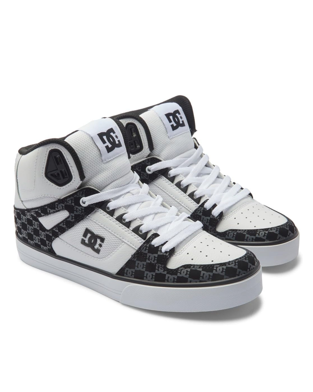 DC Shoes Herren Pure High-top WcSneaker 47 EU Black White Monogram, 47 EU Black White Monogram