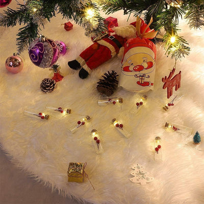 UHAPEER Weihnachtsbaumdecke, Plüsch Weihnachtsbaum Rock, Christbaumdecke, Weihnachten Dekoration für