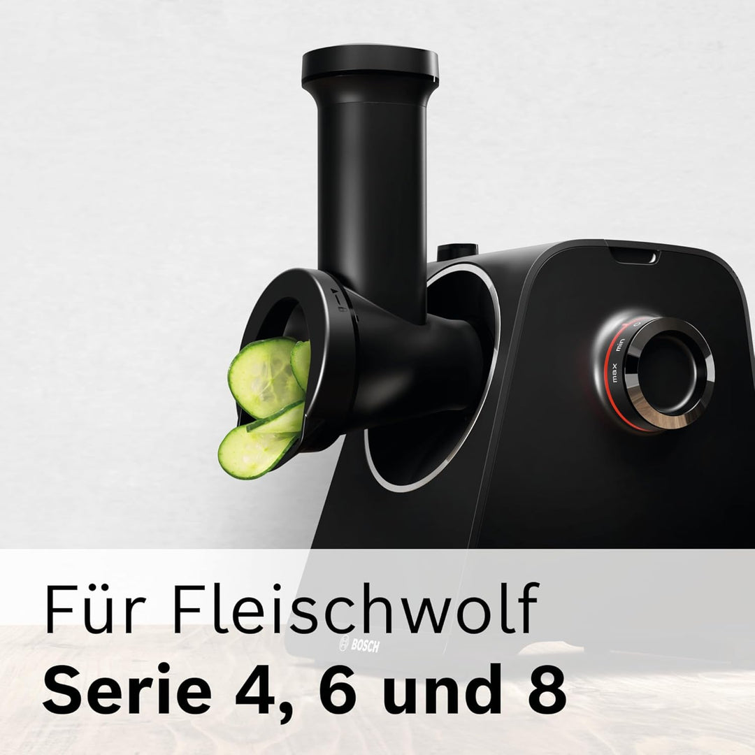 Bosch Zubehör Trommelraspel für Fleischwolf Serie 4 und Serie 6, 2 Siebe für feine (Saft) oder gröbe