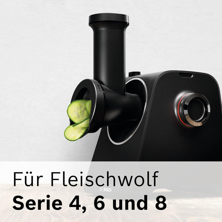 Bosch Zubehör Trommelraspel für Fleischwolf Serie 4 und Serie 6, 2 Siebe für feine (Saft) oder gröbe