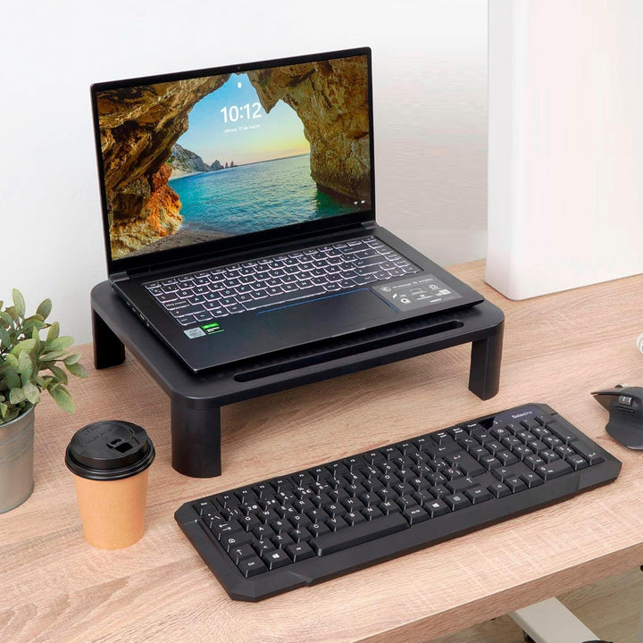 STEY ACCESORIOS Monitorständer, höhenverstellbarer Computer- und Laptop-Bildschirmständer mit abnehm
