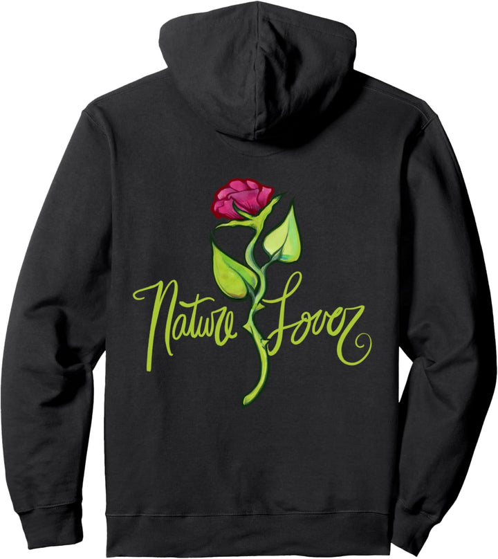 Kunstwerke mit rosafarbenem Rosenmotiv Pullover Hoodie
