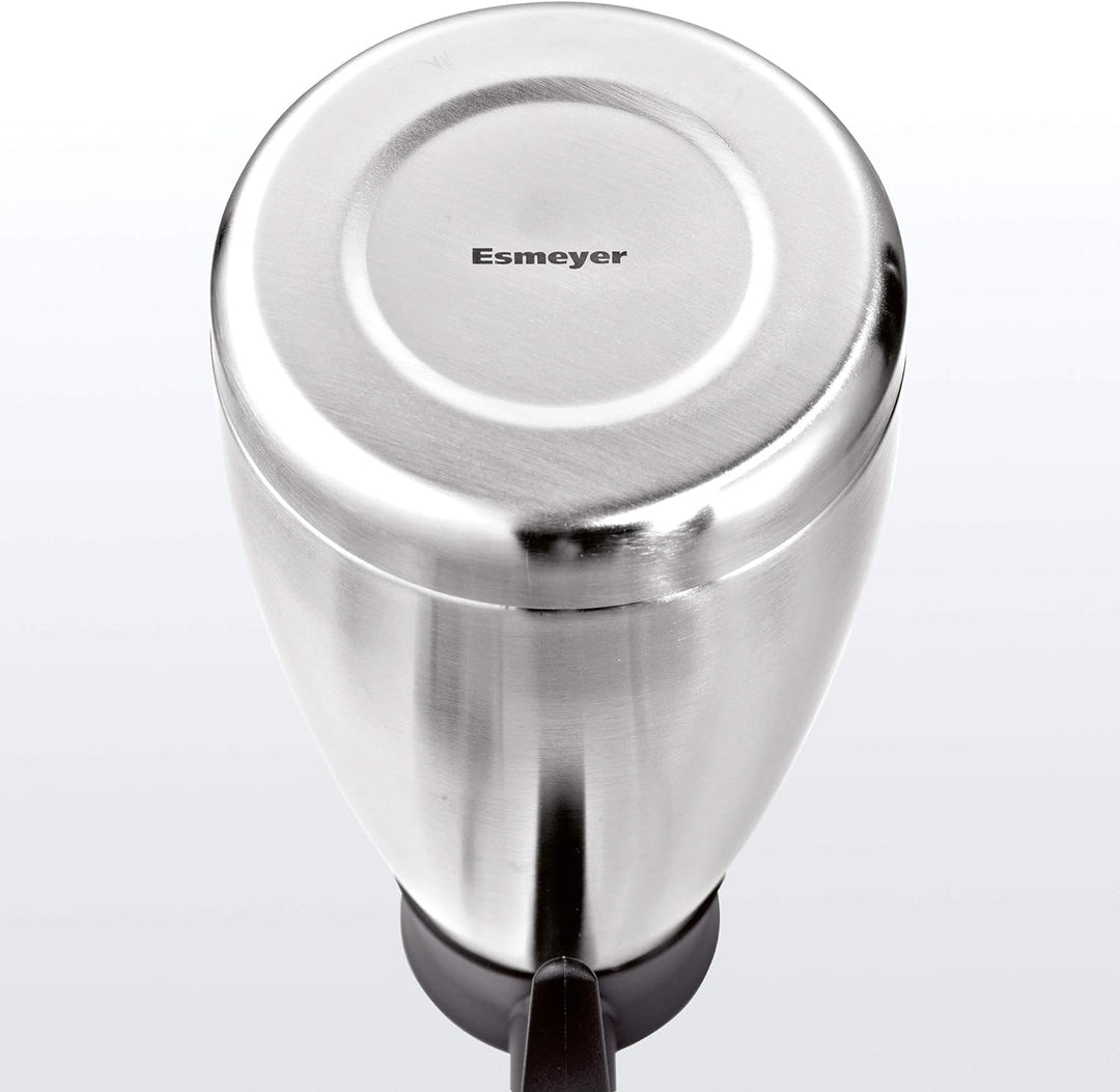 Esmeyer Isolierkanne Thermoart 2 Liter, Edelstahl, silberfarben/schwarz, 2 Liter
