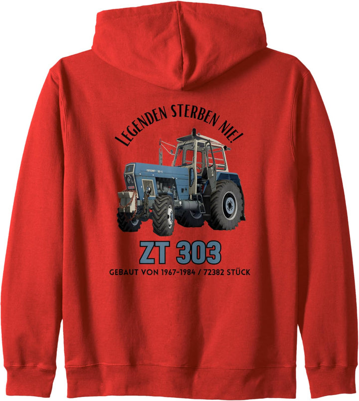 Fortschritt ZT 303 Traktor Legenden sterben nie ! Kapuzenjacke